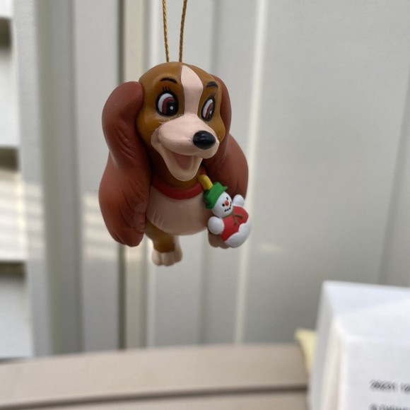 Vintage Grolier Disney Christmas Magic Ornament 26231 Lady 129 And The Tramp 130 - Picture 3 of 9